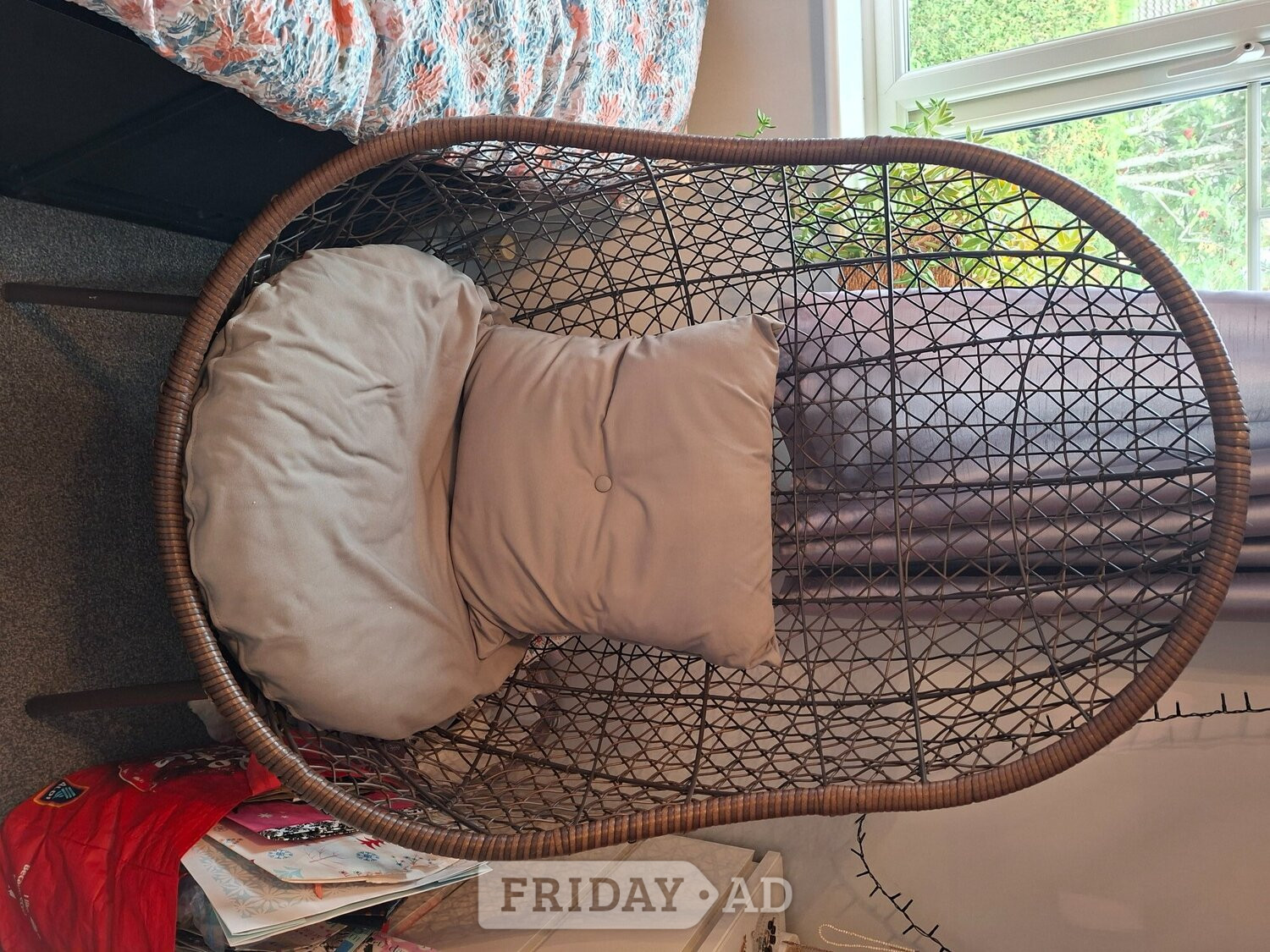 "Teardrop" Rattan Chair