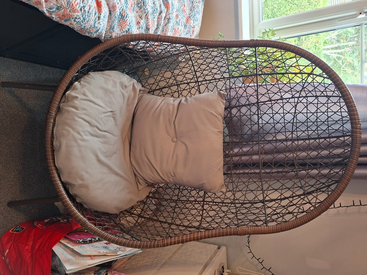 "Teardrop" Rattan Chair