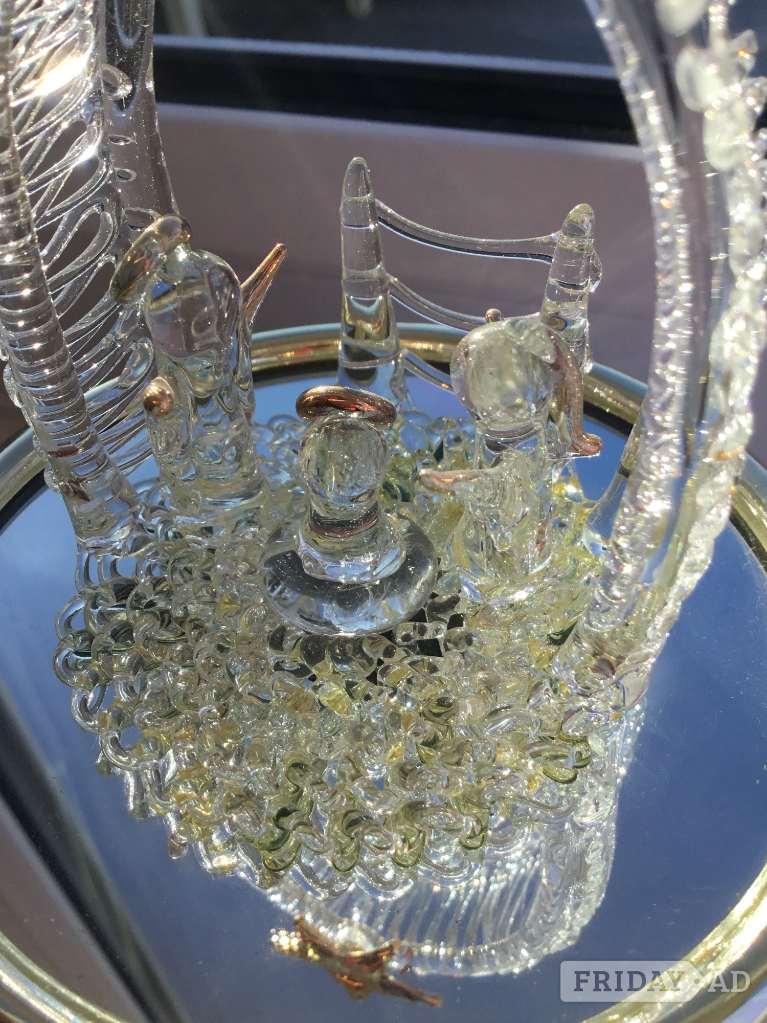 Musical rotating glass nativity - Bizarre Bazaar in Llantwit Major