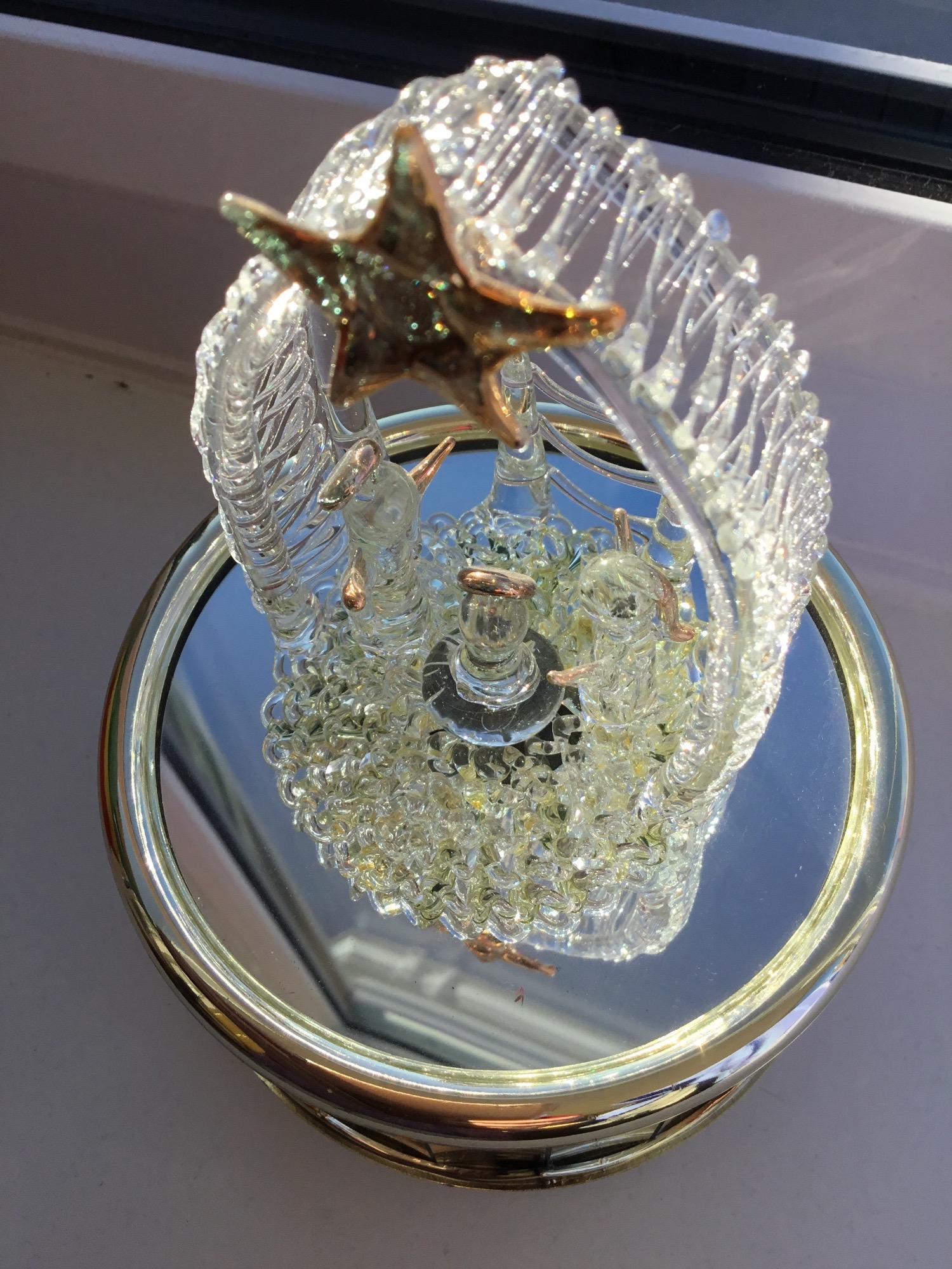 Llantwit Major Musical rotating glass nativity