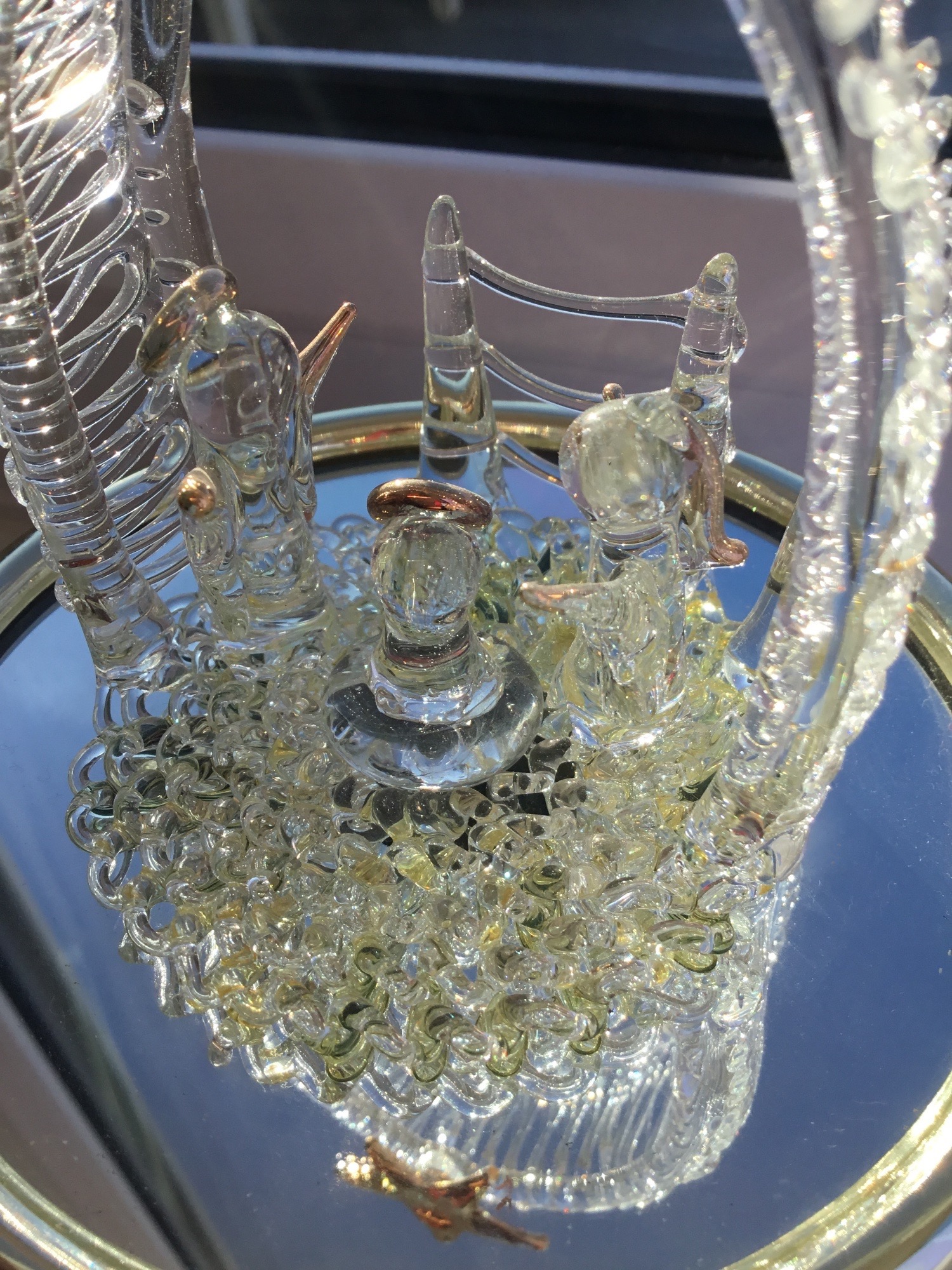 Musical rotating glass nativity - Bizarre Bazaar in Llantwit Major