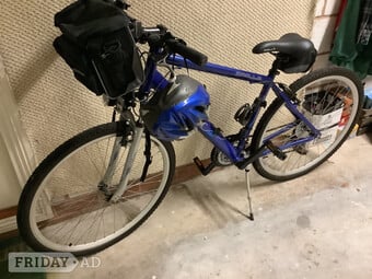 Man’s bicycle all alloy light frame easy change gears with helmet