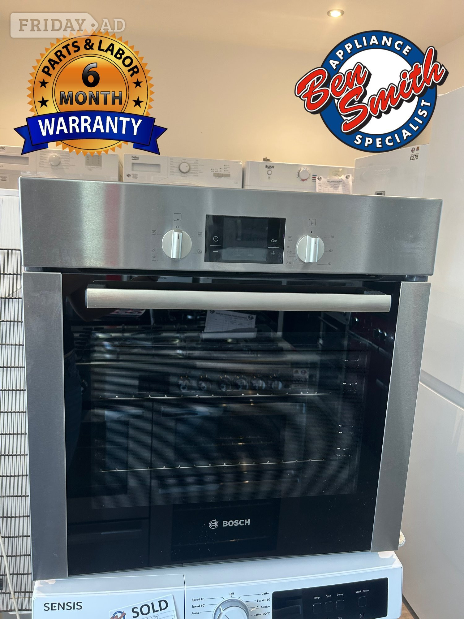 BOSCH SINGLE ELECTRIC OVEN in St. Leonards-On-Sea