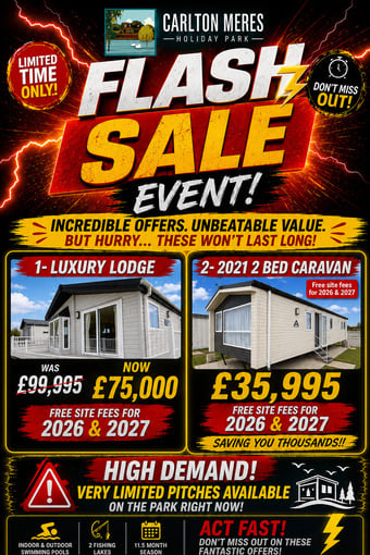 2 & 3 Bedroom Caravans For Sale - Massive price drops! 