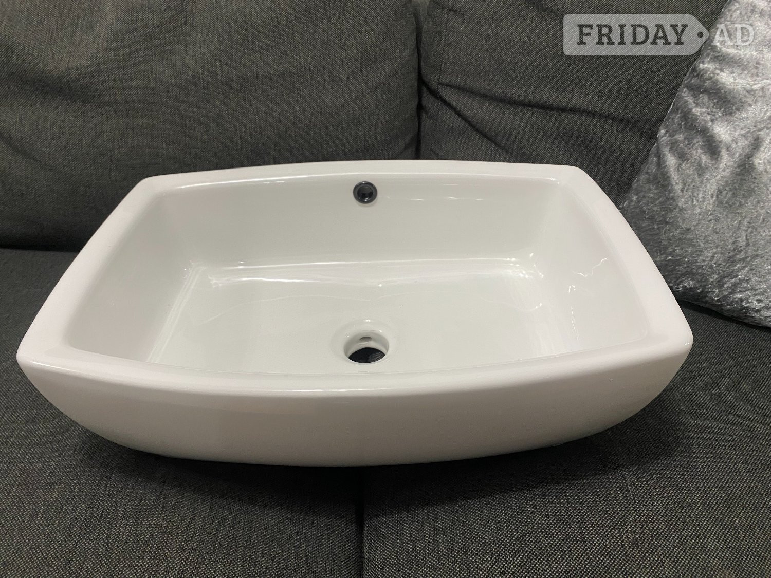 white countertop basin in Hastings