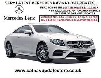 MERCEDES UK & EUROPEAN VEHICLE SATELLITE NAVIGATION MAP UPDATES.