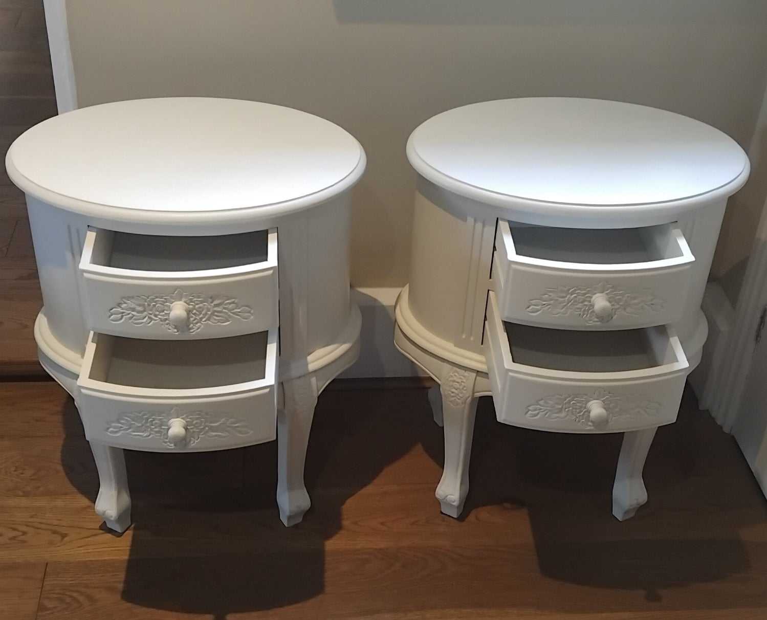 Pair Bedside Cabinets, VGC