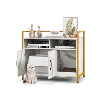 Cat box with sleeping bed