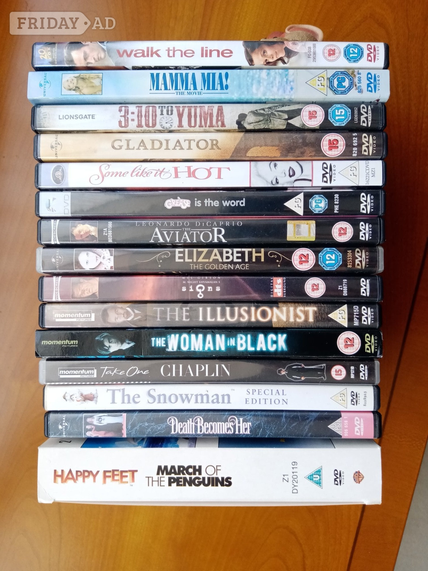 A Variety of 15 Classic Dvd's, used but in As New Condition.  - Movies, Games, Books & Music in Peacehaven