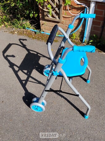 CareCo Pano 2.0 Lightweight Wheeled Walker with Seat Blue