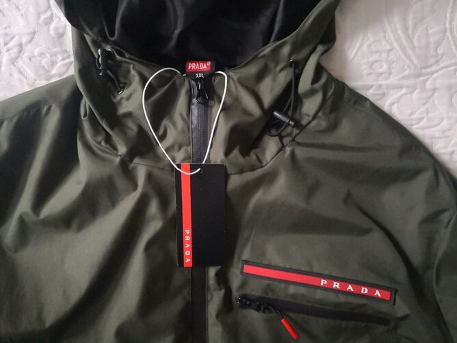 London Prada Hooded Bomber Style Outdoor Casual Jacket. 