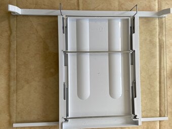 Beko Fridge freezer glass shelf with folding 2 wine bottle racks 