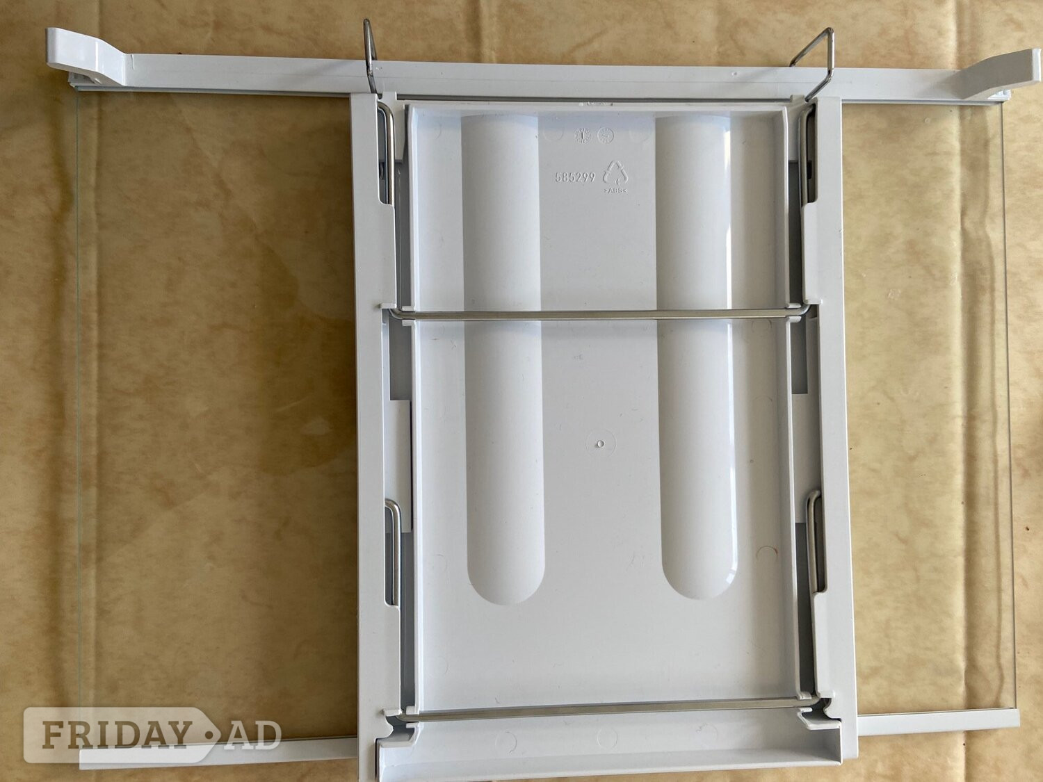 Beko Fridge freezer glass shelf with folding 2 wine bottle racks  in Harrow