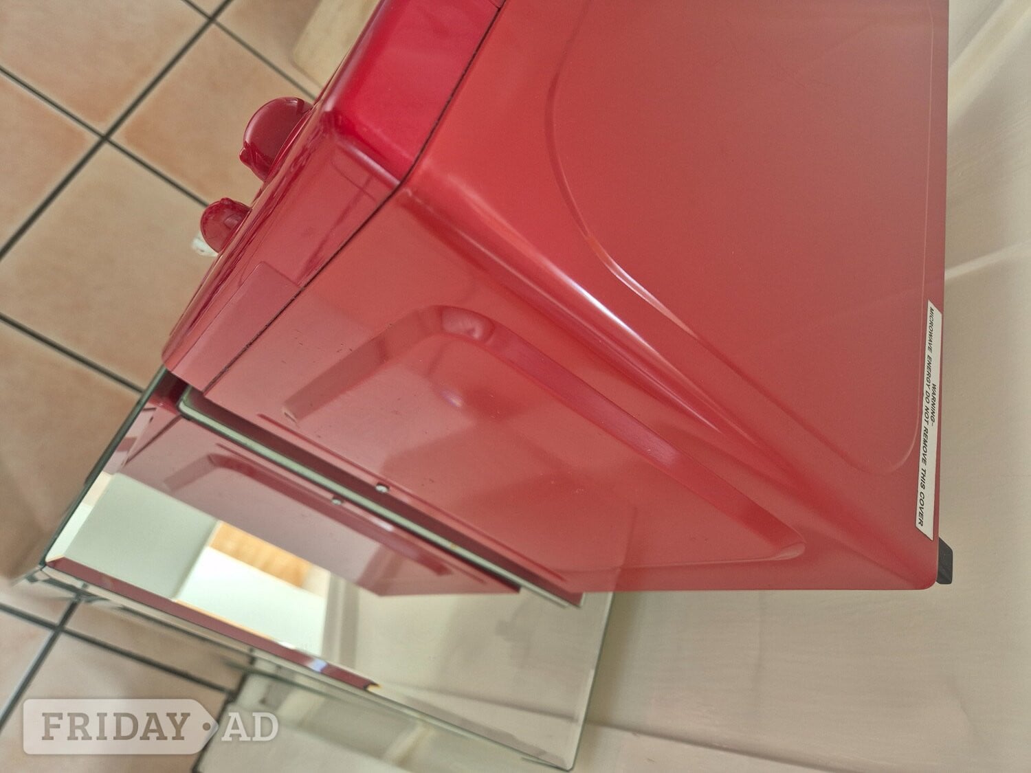 Brighton Red microwave, good condition 