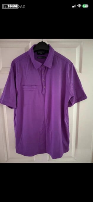 Glenmuir tailored collar performance golf shirt in size large