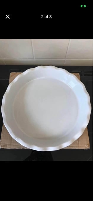 Cookworks ceramic pie dish