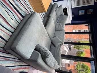 Grey next l shaped sofa