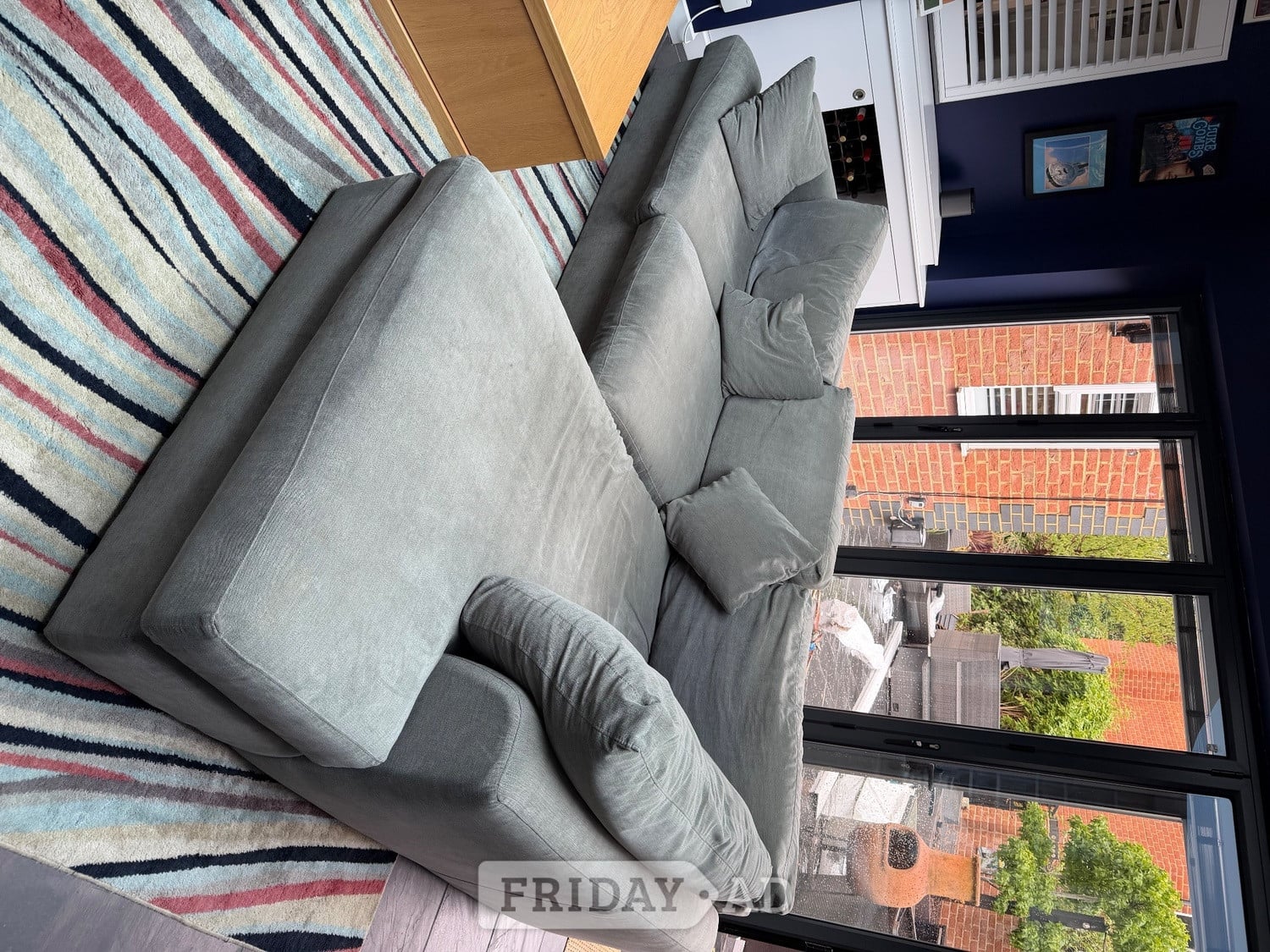 Grey next l shaped sofa in Redhill