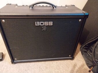 Boss Katana 100W Amp with Foot controller & accessories