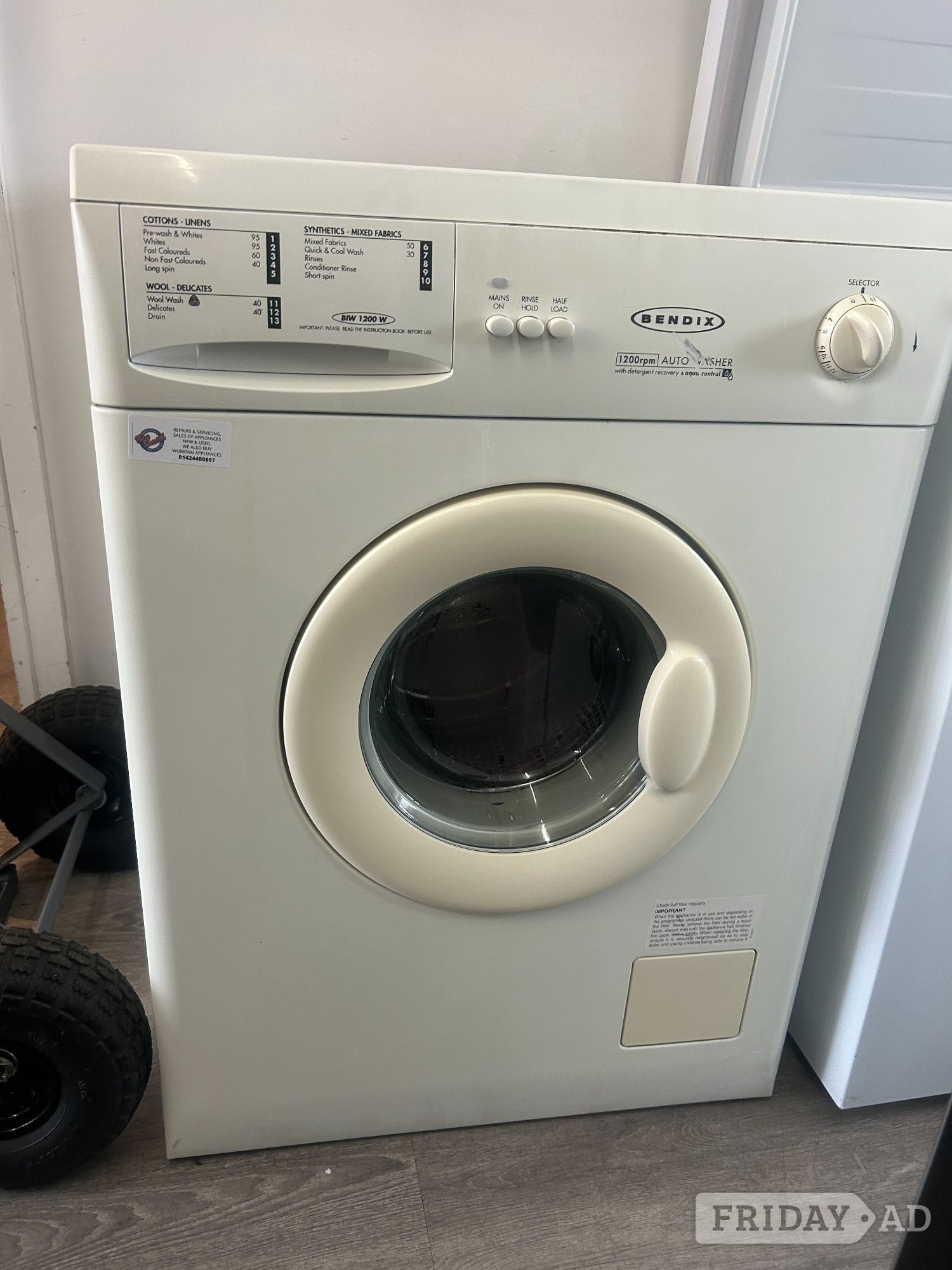 TRICITY BENDIX 5KG WASHING MACHINE in St. Leonards-On-Sea
