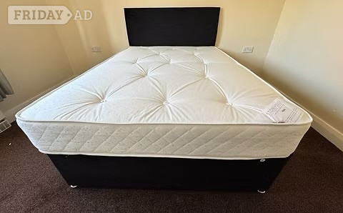 King size apollo mattress with divan base 2 drawers & headboard  - Furniture in Rotherham