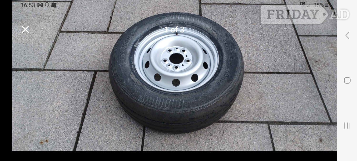 ⁹I⁸M0T0RHOME CAMPERVAN WHEEL 15"  in Bristol
