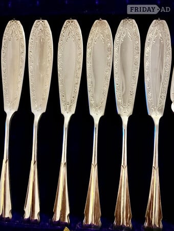 Boxed Silver Flatware Cutlery by W & R Sorley 
