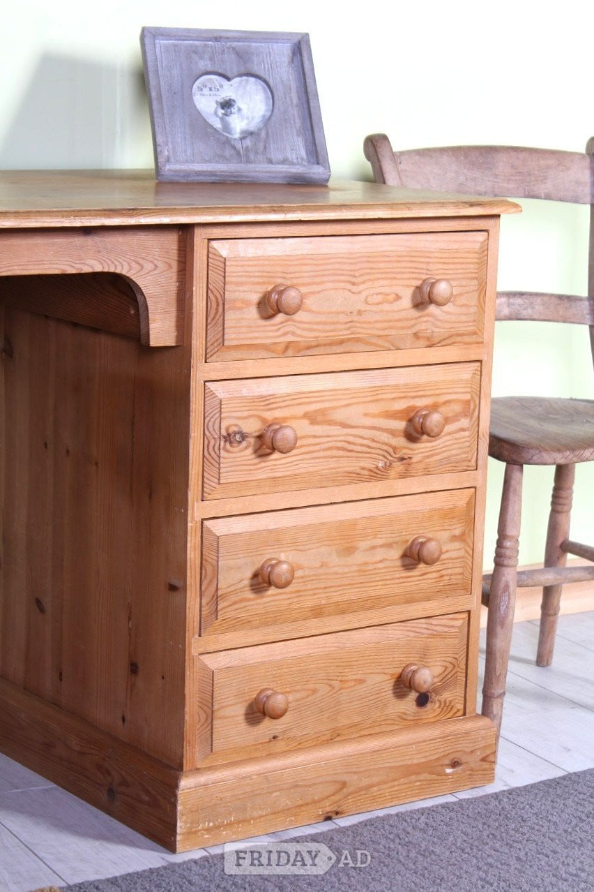Hailsham UK Delivery - Beautifully Made Solid Pine Writing Desk Waxed 100%
