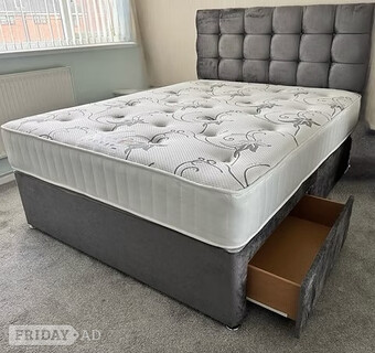 LYON MEMORY MATTRESS WITH DIVAN BASE WITH 2 DRAWERS - KING
