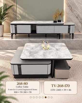 Table stand and coffee table 