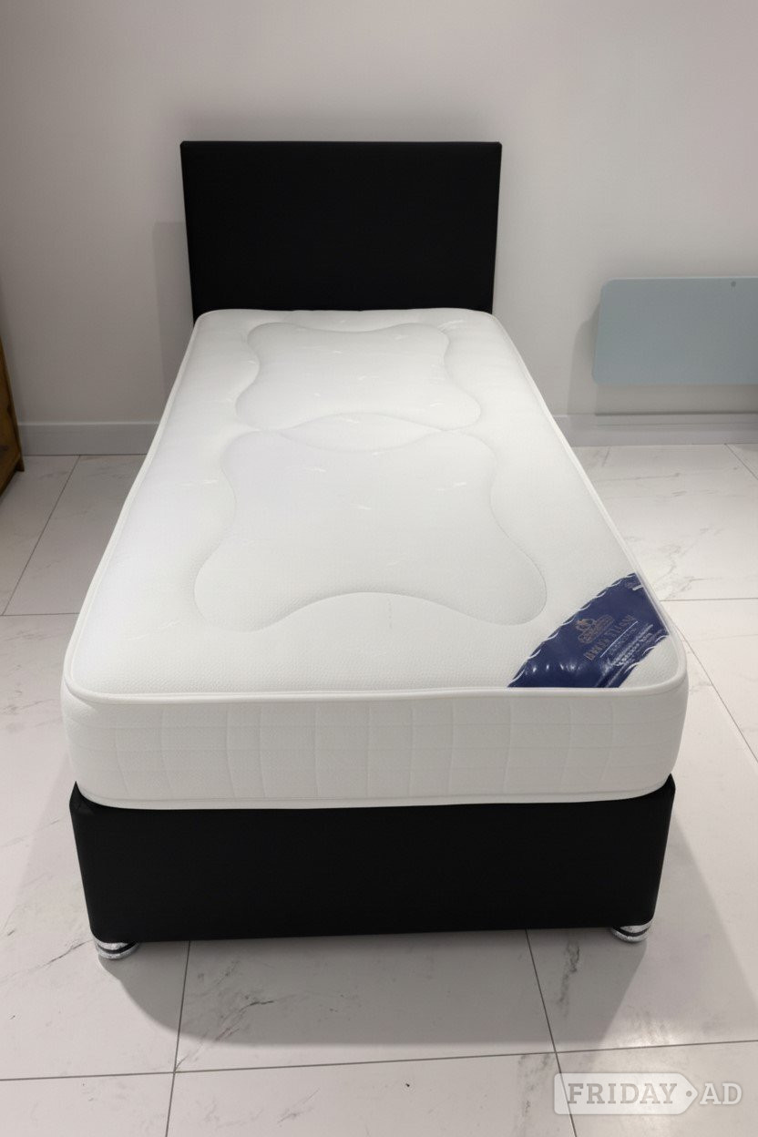 Single bed with mattress & optional storage