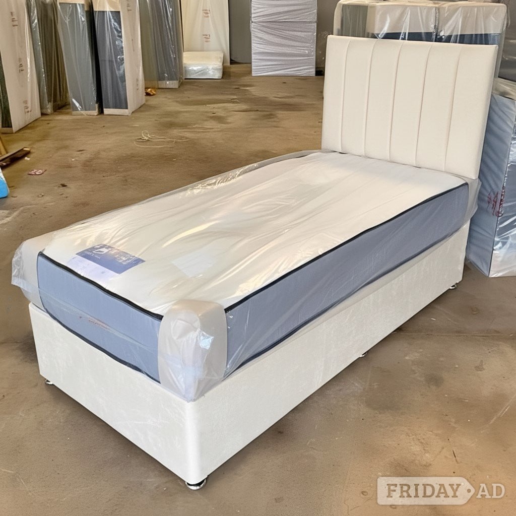 Single bed with mattress & optional storage - Furniture