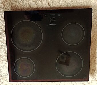 Electric Bosch cooking hob, 4 ring halogen 60 cm