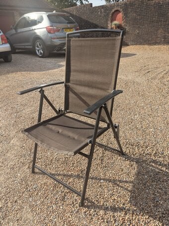 Garden chair -folding. Set of 4 available , sold individually