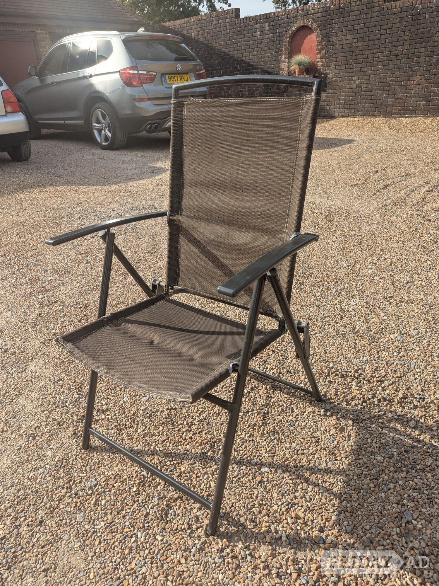 Garden chair -folding. Set of 4 available , sold individually in Worthing
