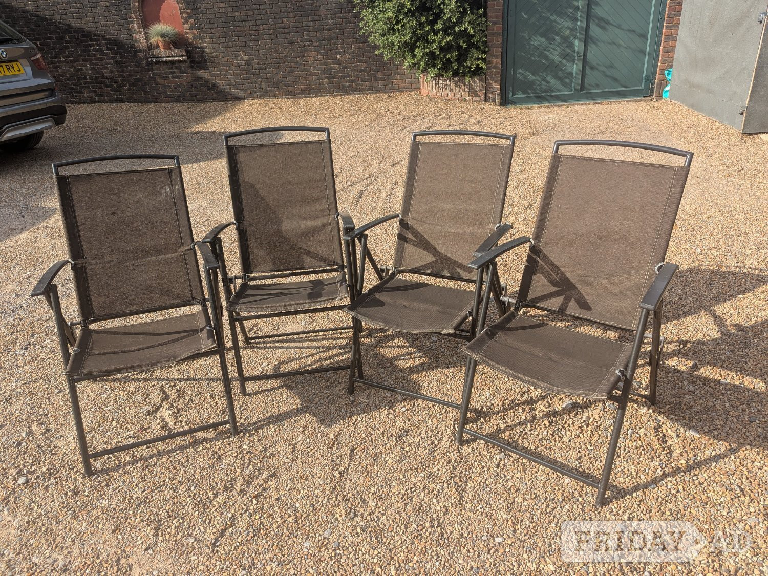 Garden chair -folding. Set of 4 available , sold individually