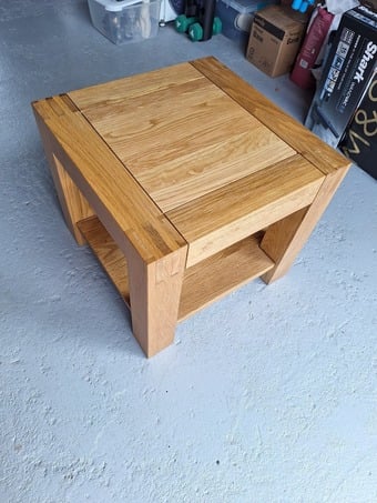 Solid Oak square coffee table