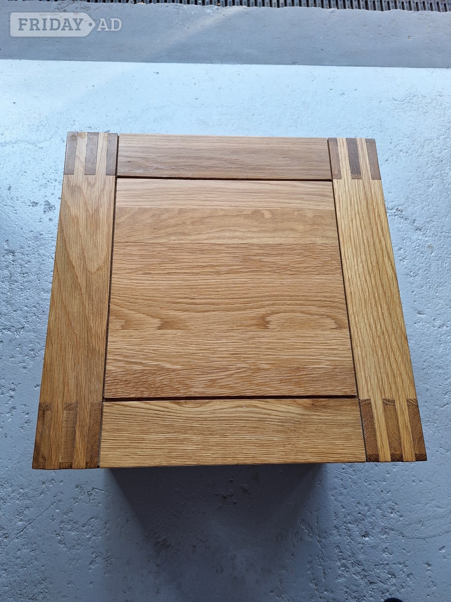 Solid Oak square coffee table