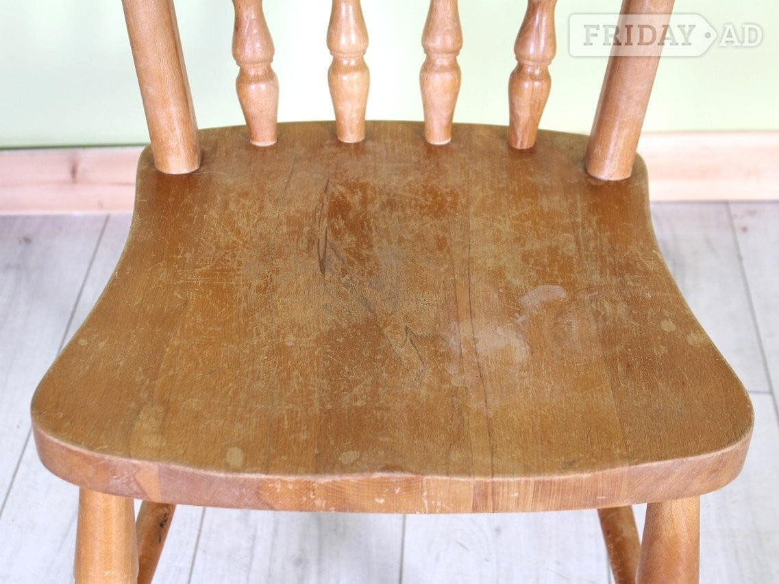 Delivery Options - 4 Solid Beech Rustic Farmhouse Chairs - Furniture in Hailsham