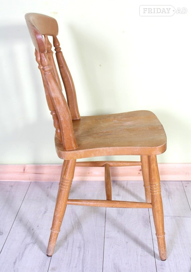 Delivery Options - 4 Solid Beech Rustic Farmhouse Chairs - Furniture