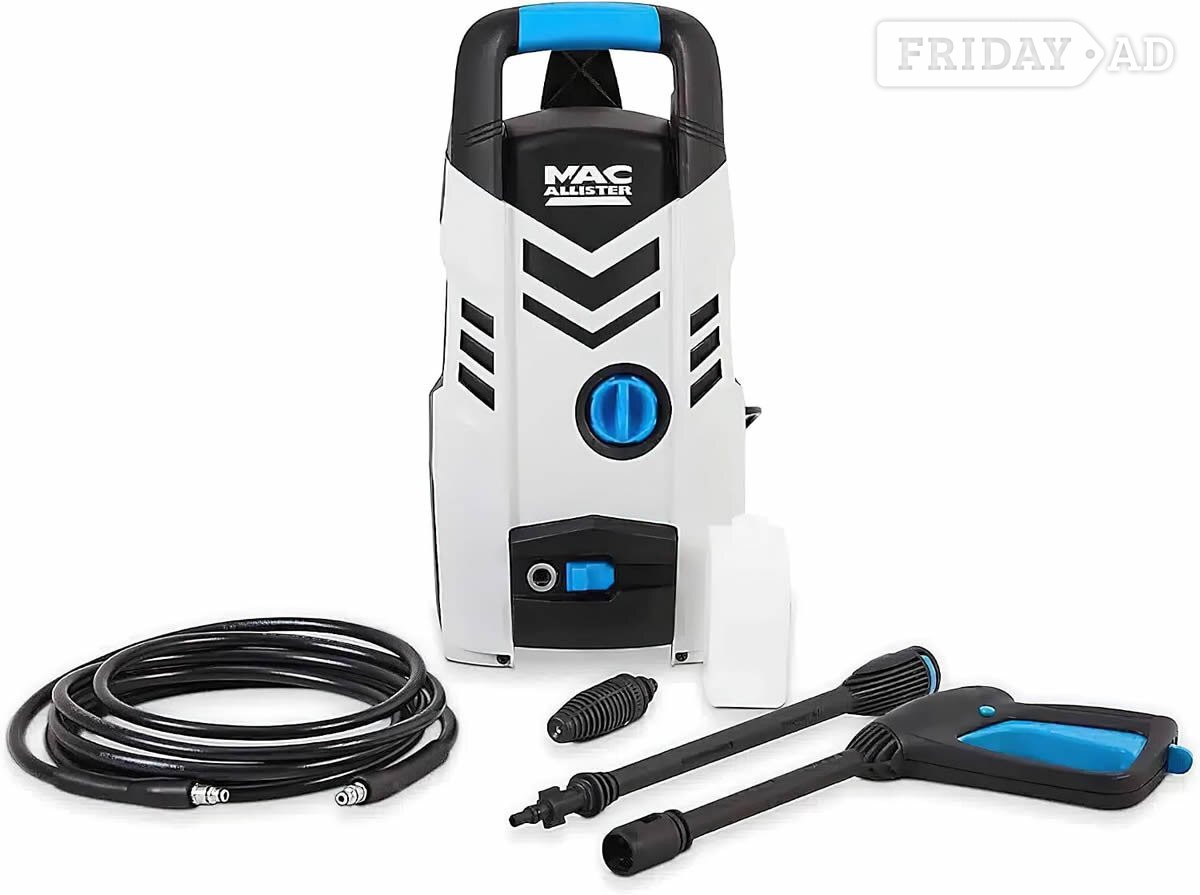 MacAllister Pressure Washer 100 Bar 1300W MPWP100D-3  – Brand New in Hastings
