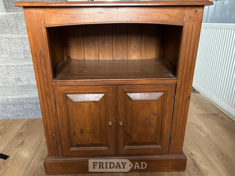 Cabinet solid pine used as shoe cupboard