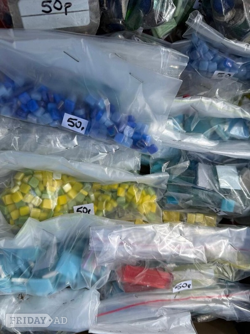 Quality Mosaics pieces, 50p a bag