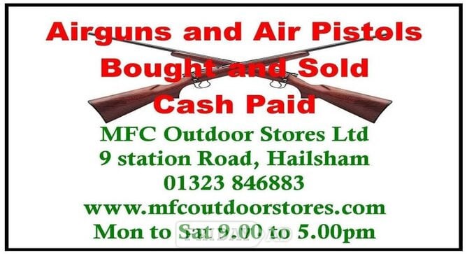 Sale, service and repair of Air guns, Spring, Gas and Pneumatic. in Hailsham