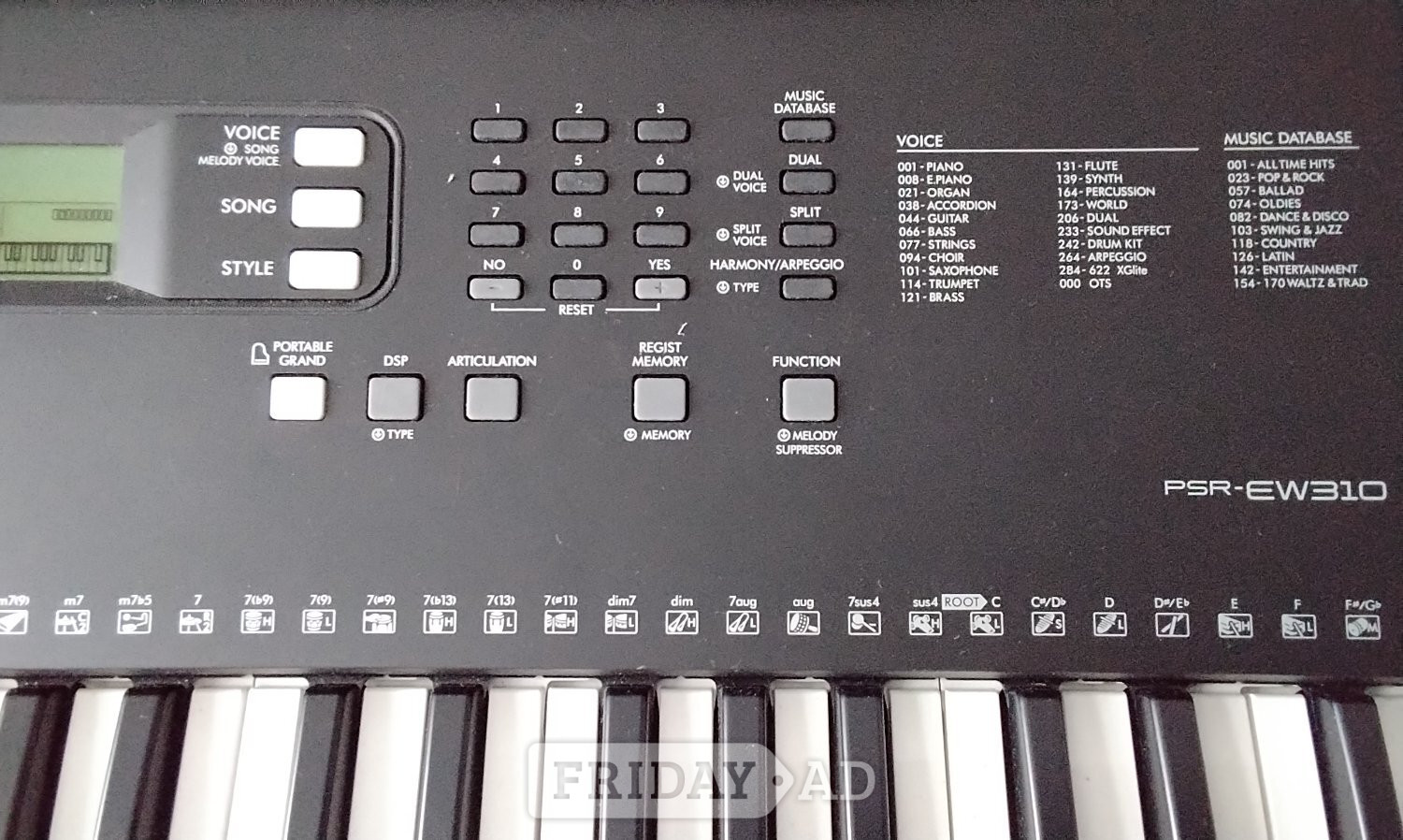 Eastbourne Keyboard and Stand Yamaha