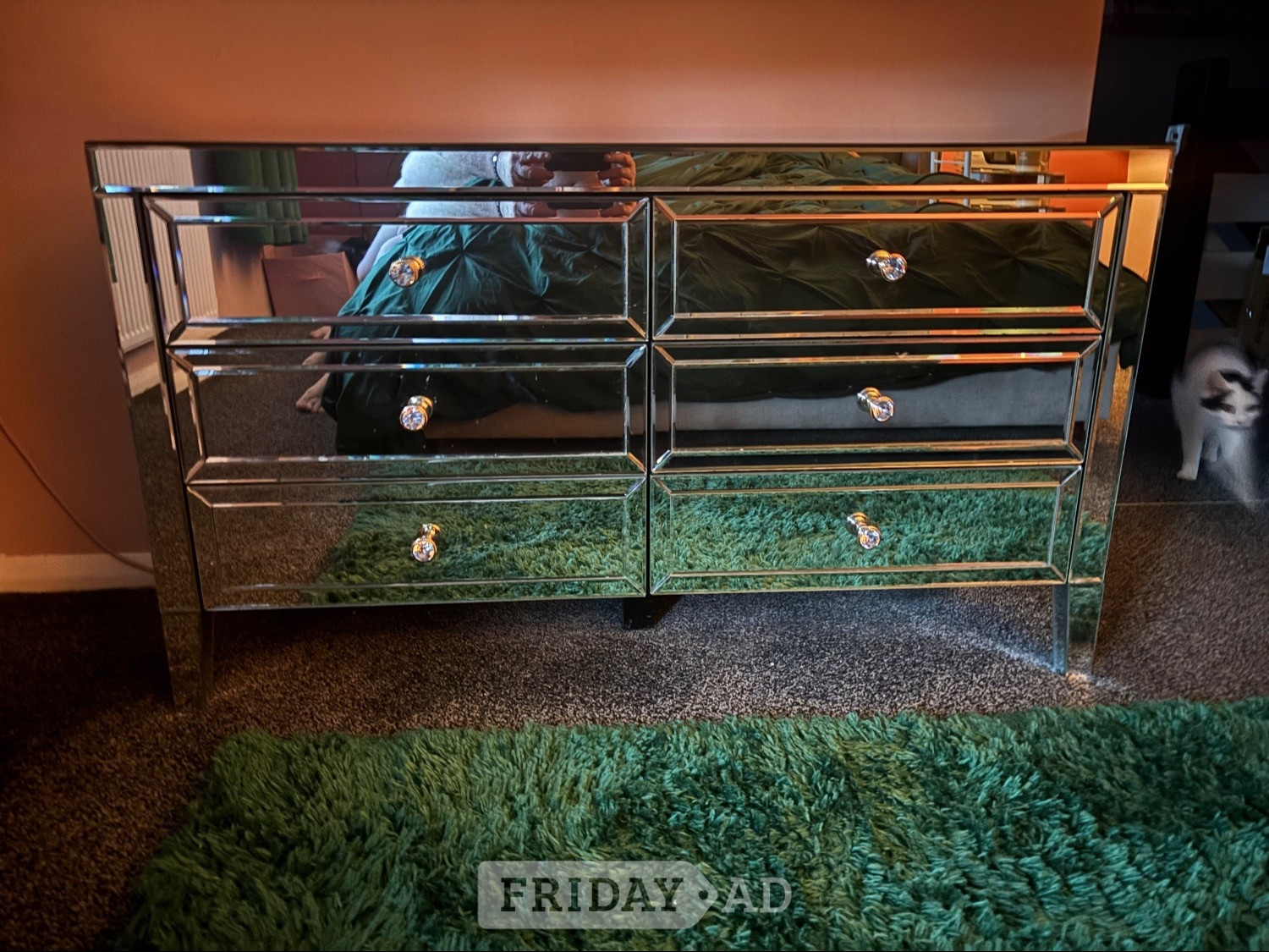 Mirrored bedroom set