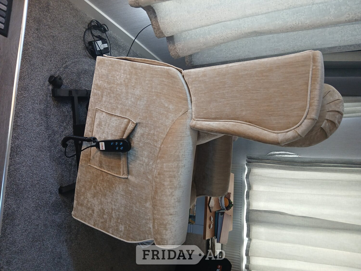 For Sale Electric Riser/Recliner Armchair remote control  - Furniture in Christchurch