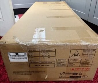 2 seater sofa grey brand new 