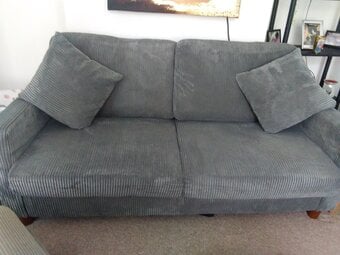 2 seater sofa grey brand new 