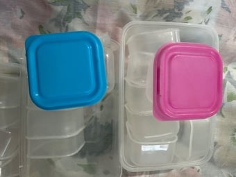 20 small boxes /containers